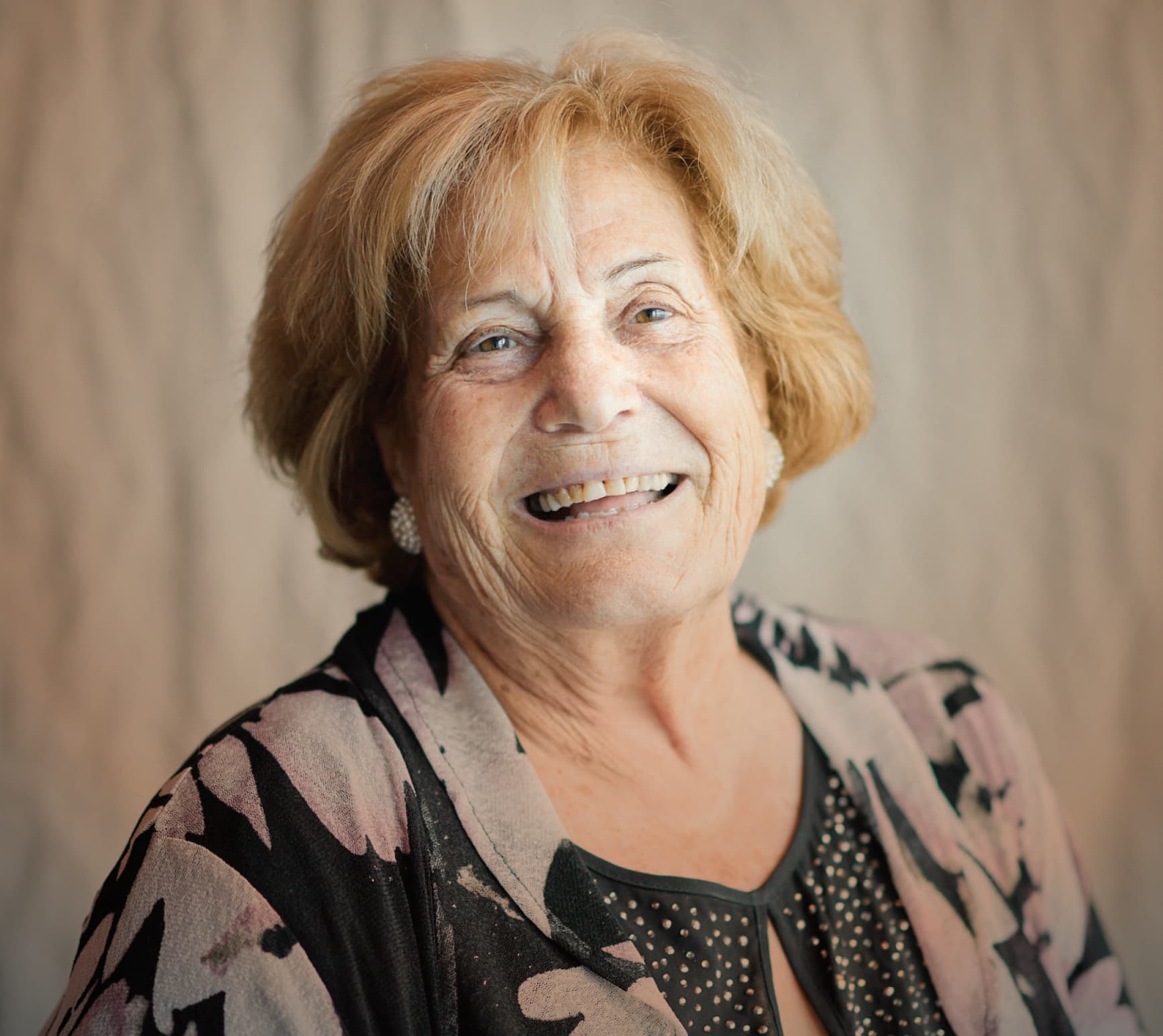 Present-day headshot of a very happy Nonna Adele Forlani.